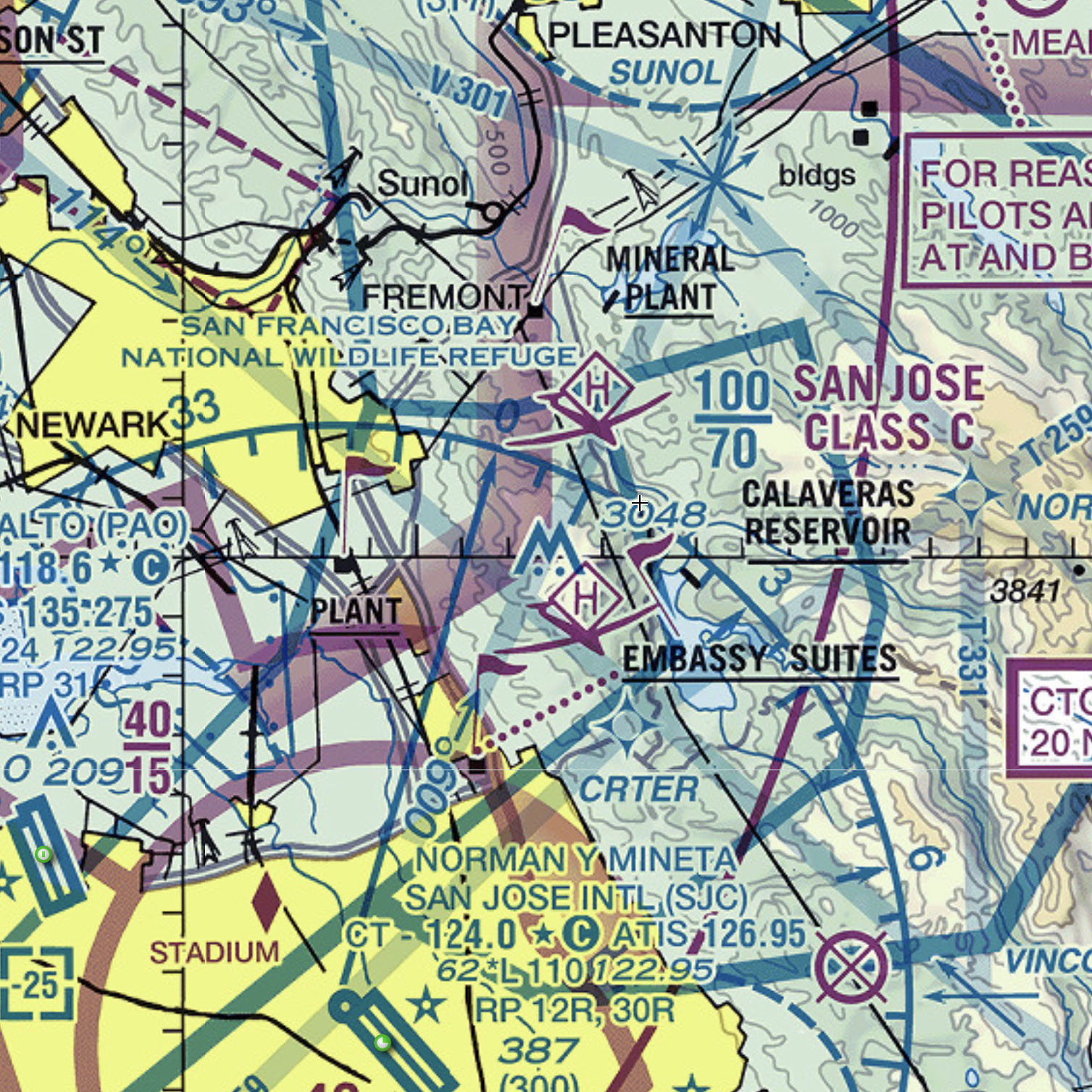 Mission Peak airspace map